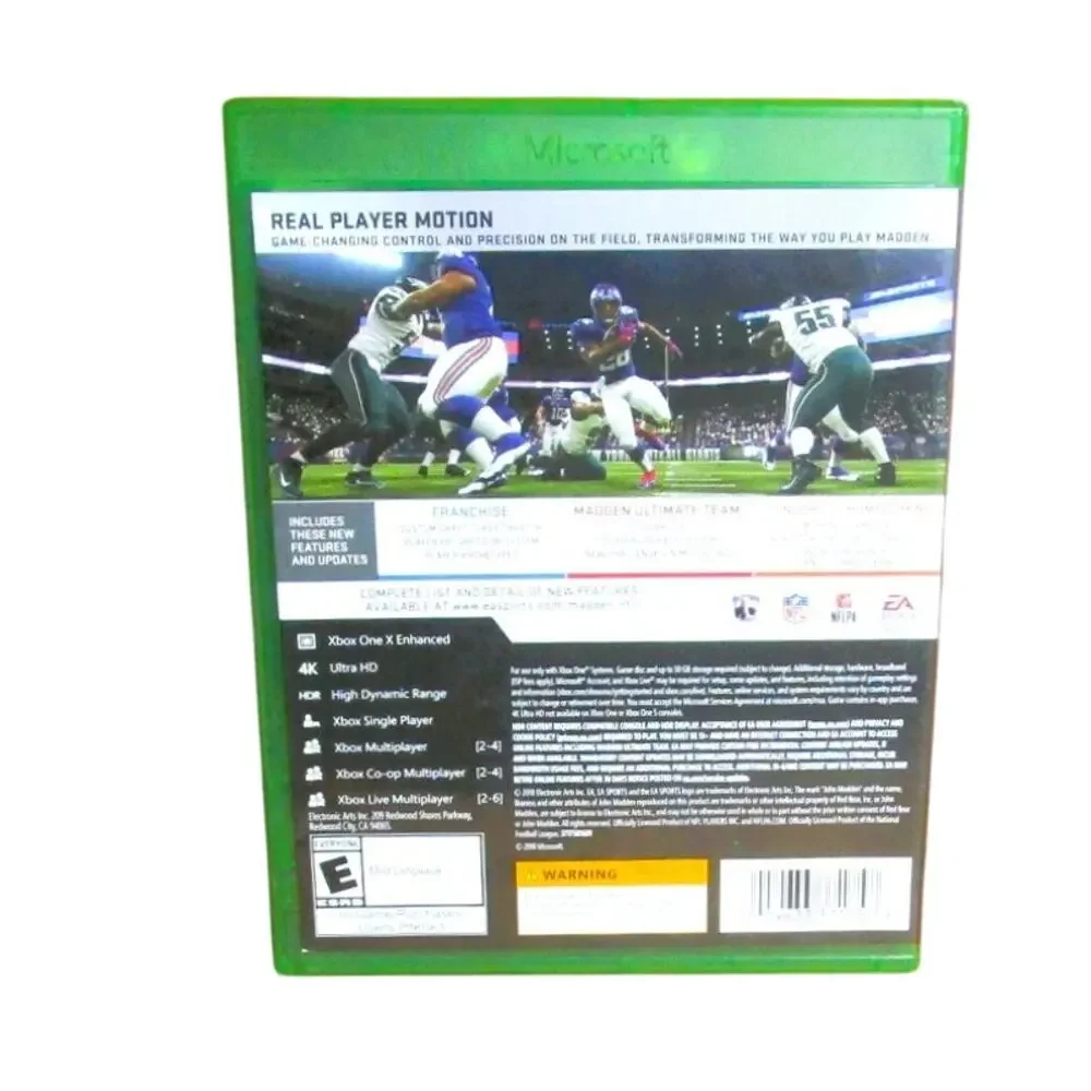 Microsoft XBOX One Madden NFL 19 HDR Multiplayer 2018 Sports Gaming RPM